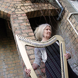 Gold Camac harp at building One 4